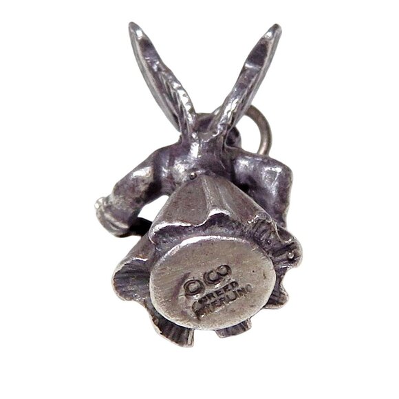 Vintage Creed Sterling Silver Angel with Wings Guitar/Mandolin Charm Pendant - Picture 5 of 6